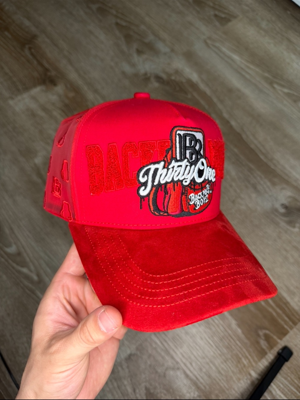 31 hats x backpack boyz red hat